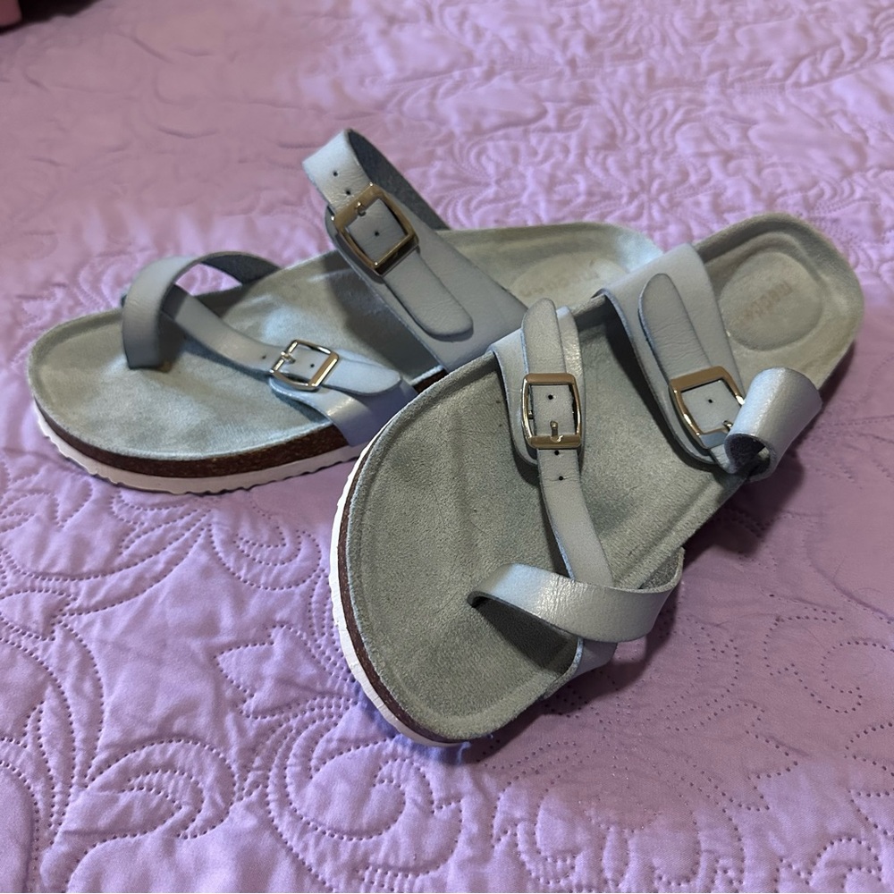 NWOT Madden Girl Light Blue Sandals